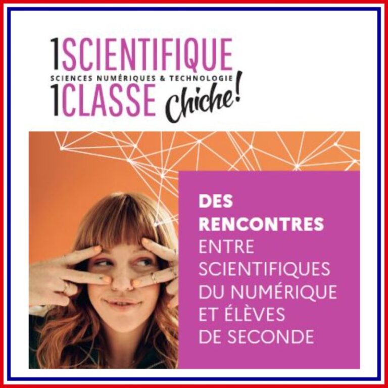 Un scientifique dans ma classe ? Chiche !