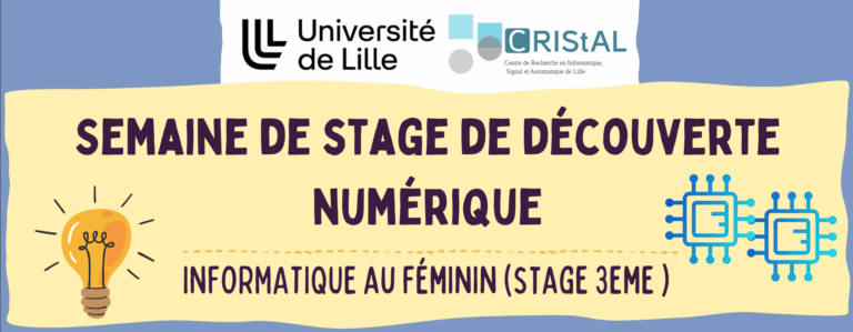 Stage de 3ème Informatique au Féminin du 15 au 19 décembre 2025 à destination de collégiennes