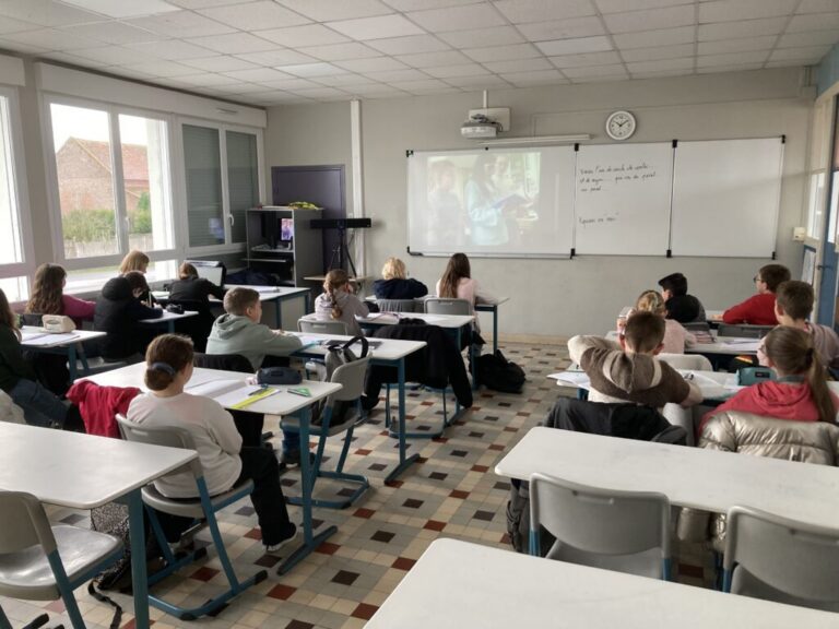 La visioconférence au service de la liaison école-collège à Marquion